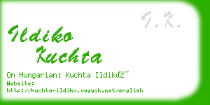 ildiko kuchta business card